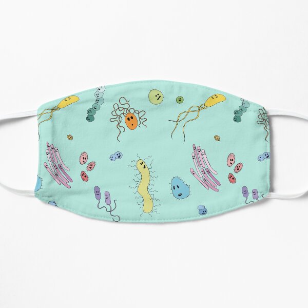 We're With Stupid (Smart Microbes) - For Light Shirts Flat Mask