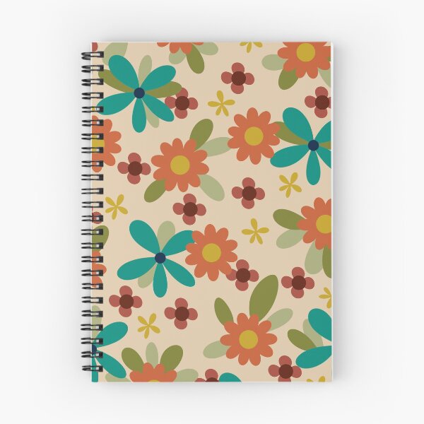 Item preview, Acapulco Retro Floral Pattern in Mid Mod Mustard, Teal, Olive Green, Orange, and Beige designed and sold by kierkegaard.