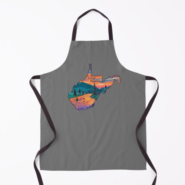 Item preview, Vintage Fish West Virginia State Map WV Fly Fishing designed and sold by TeeCreations.