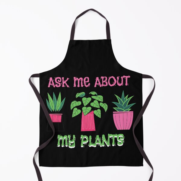 Item preview, Ask Me About My Plants Apron Basil Plant designed and sold by hiliga.