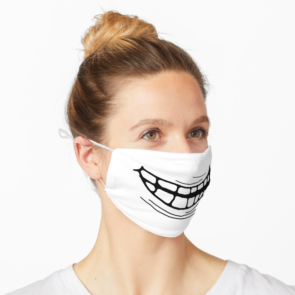 Troll Face Smile Mask By Bigal3d Redbubble