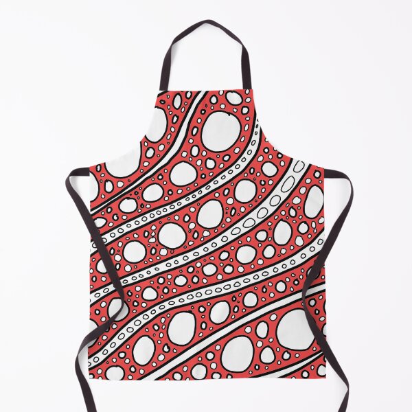 Item preview, Red Line Art Doodle Circle Pattern Design designed and sold by NancyMerkle.