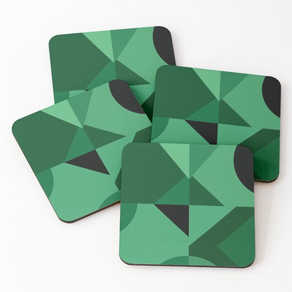 Item preview, Cool geometric shapes on green designed and sold by ByMoss.