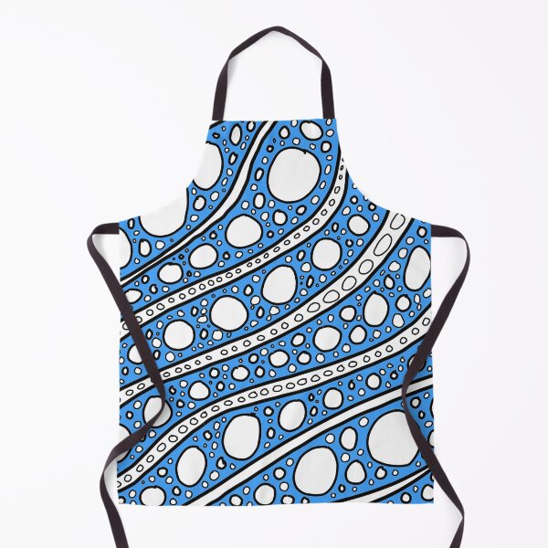 Item preview, Blue Line Art Doodle Circle Pattern Design designed and sold by NancyMerkle.