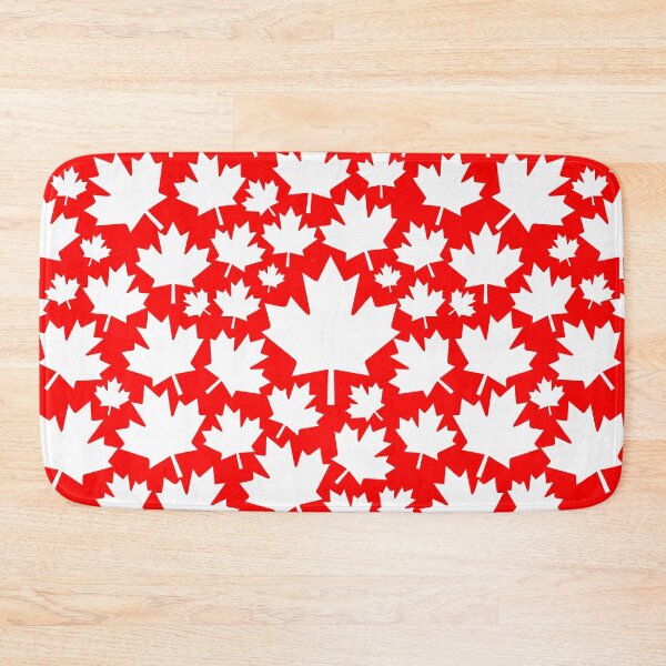 Item preview, White Canada Flag Maple Leaves designed and sold by Livity.