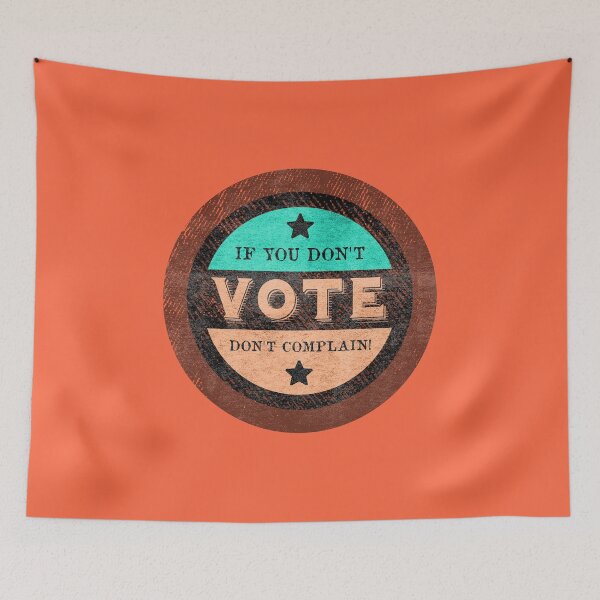 Item preview, Don't vote Don't complain - Retro vintage look designed and sold by Thevulcano.