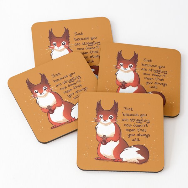 Item preview, Red Squirrel Encouragement designed and sold by thelatestkate.