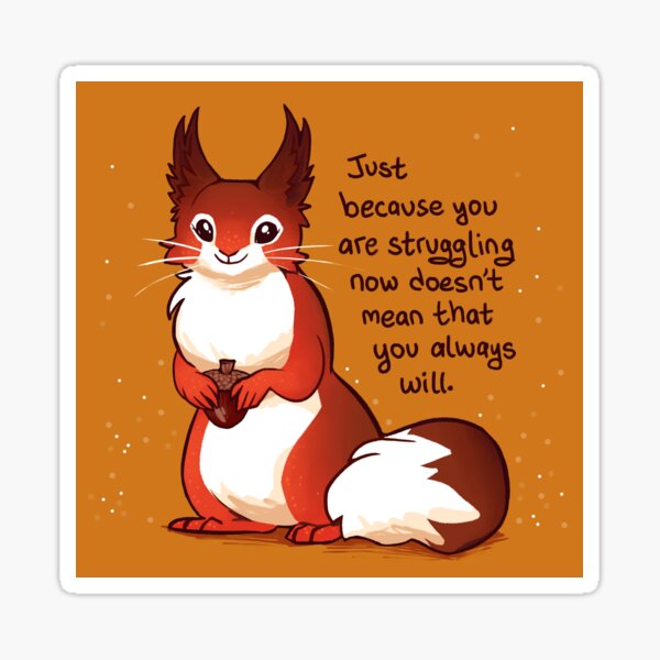 Item preview, Red Squirrel Encouragement designed and sold by thelatestkate.