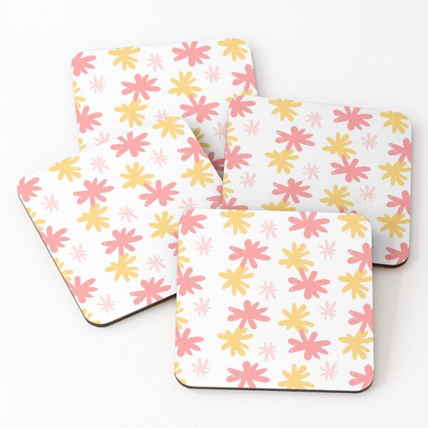 Item preview, Pink and Yellow Flowers Pattern designed and sold by moxsto.