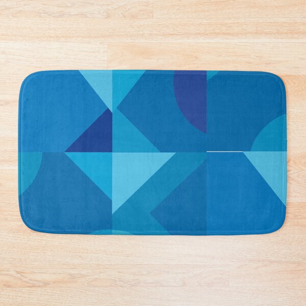 Item preview, Cool geometric shapes on blue designed and sold by ByMoss.