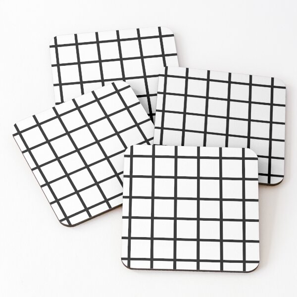 Item preview, black grid designed and sold by Joslyn Rinnels.