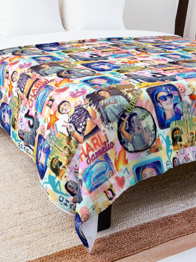 Alternate view of charli damelio , cool design Comforter
