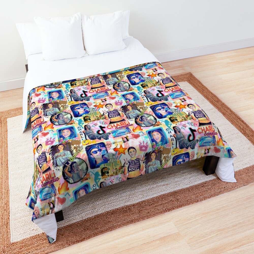charli damelio , cool design Comforter