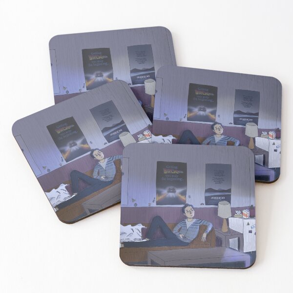 i'm abed, i NEVER watch tv Coasters (Set of 4)