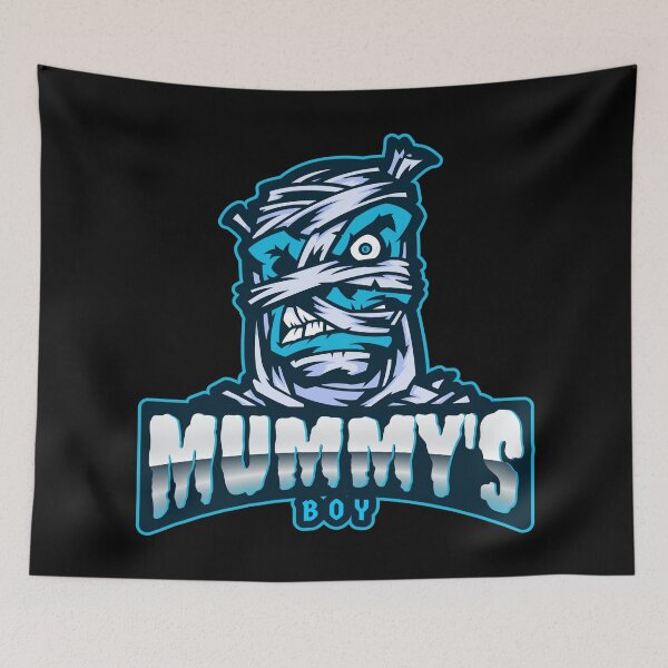 Item preview, Mummy's Boy Halloween Blue designed and sold by Coder-T.
