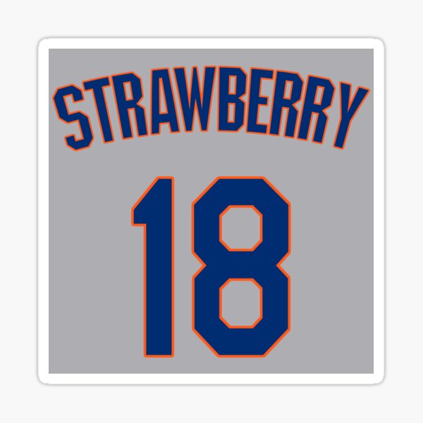 Throwback New York Mets Darryl Strawberry #18 Mens XL Baseball