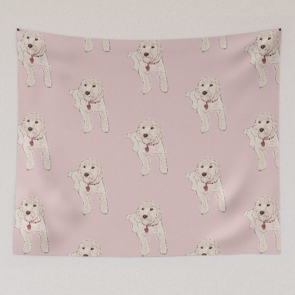 Item preview, Labradoodle Illustration  designed and sold by Liliana Caceres Designs.