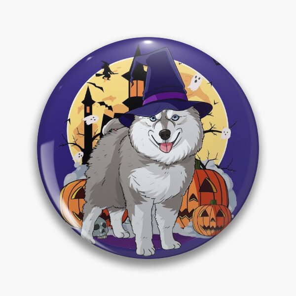 Item preview, Halloween Pomsky Pumpkin Witch designed and sold by Nosek1ng.