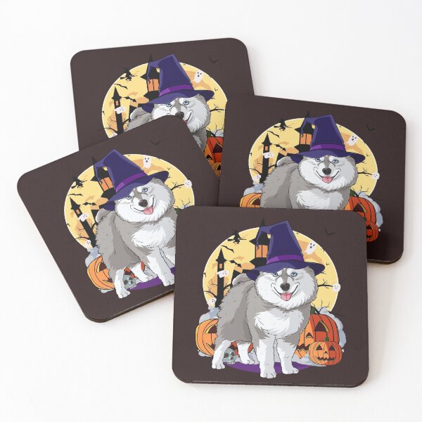Item preview, Halloween Pomsky Pumpkin Witch designed and sold by Nosek1ng.
