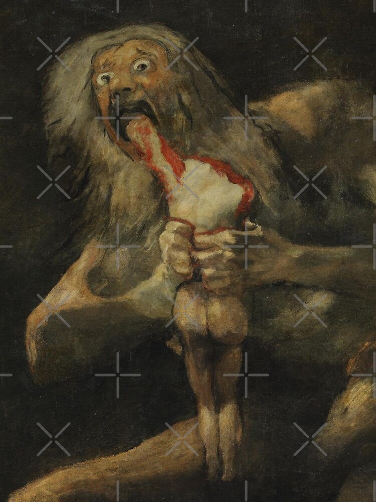 Saturn Devouring His Son by Francisco Goya (c. 1819–1823) by DotorEaon