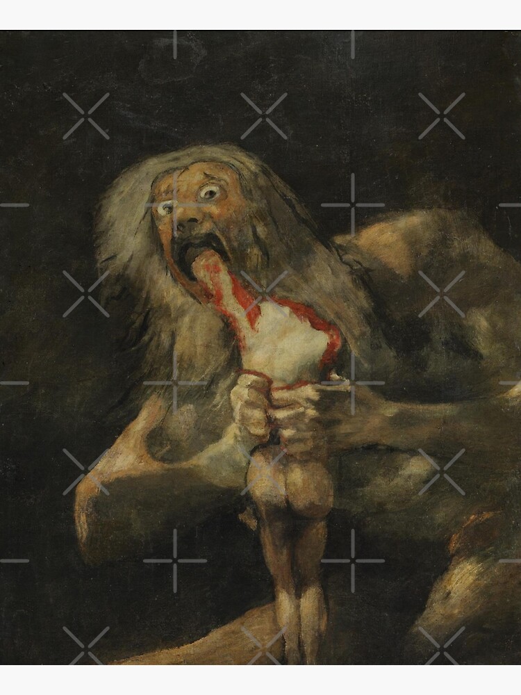 Artwork view, Saturn Devouring His Son by Francisco Goya (c. 1819–1823) designed and sold by DotorEaon