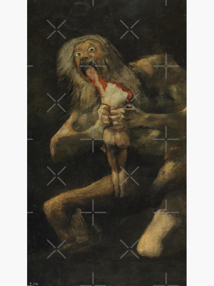 Discover Saturn Devouring His Son by Francisco Goya (c. 1819–1823) Premium Matte Vertical Poster