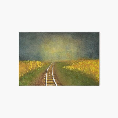 Rainy Prairie Art Board Print