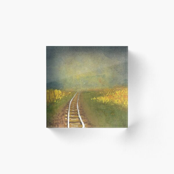 Rainy Prairie Acrylic Block