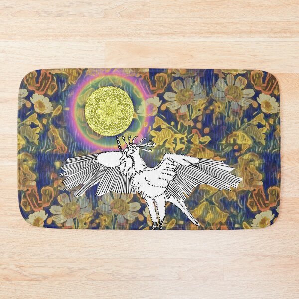 Item preview, Level 1 - Colour it all! Secretary bird turning on the sun on flowers background designed and sold by Eejee-SK.