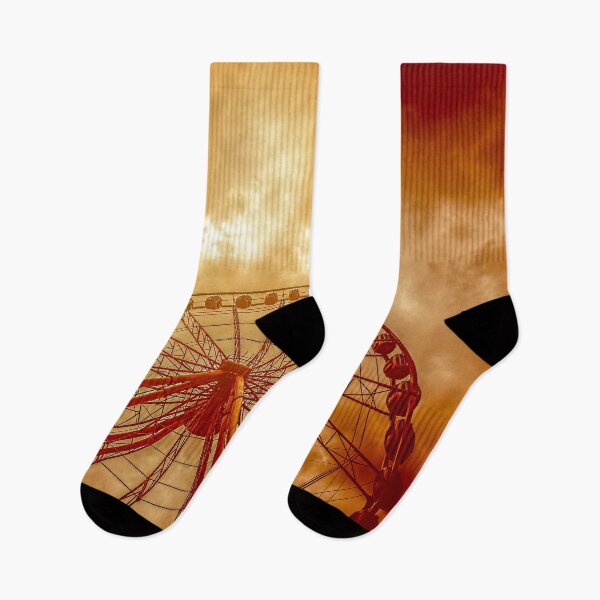 Item preview,  Ferris Wheel against a Fiery Sunset designed and sold by Steven Kight.
