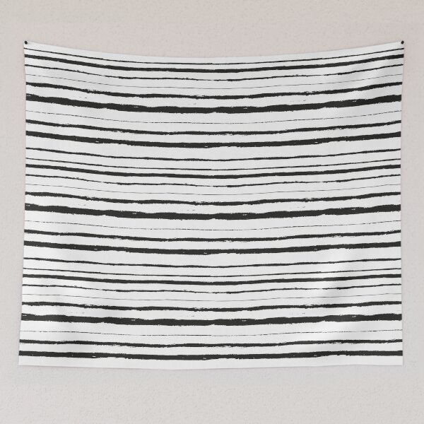Item preview, black and white mixed stripes designed and sold by niceargentina.