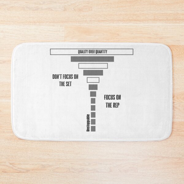 Item preview, QUALITY OVER QUANTITY, GYM, WORKOUT (OR1) designed and sold by Tru-Intuit.