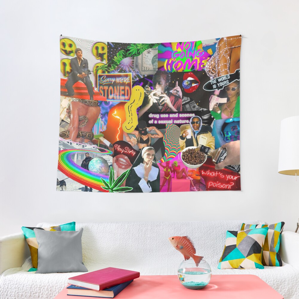 "college tapestry" Tapestry for Sale by bayleafy Redbubble