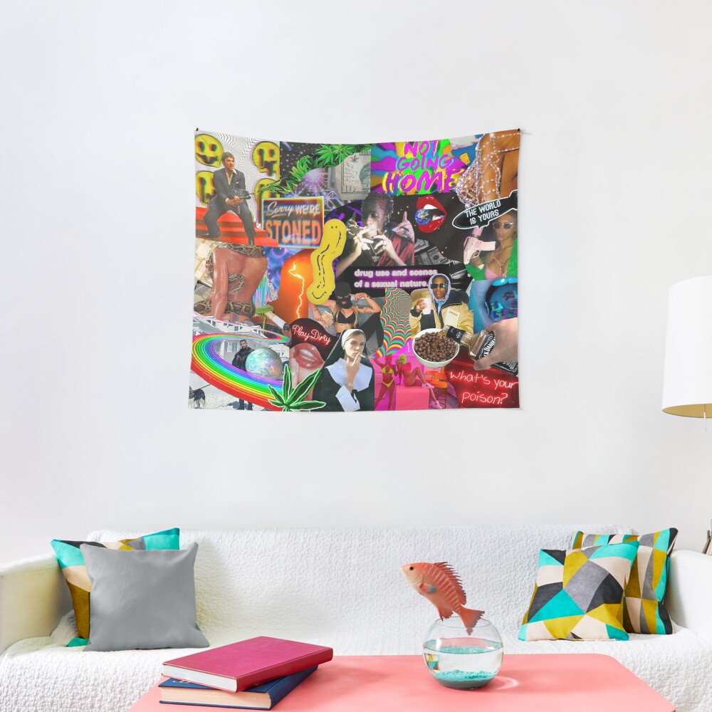 "college tapestry" Tapestry by bayleafy Redbubble