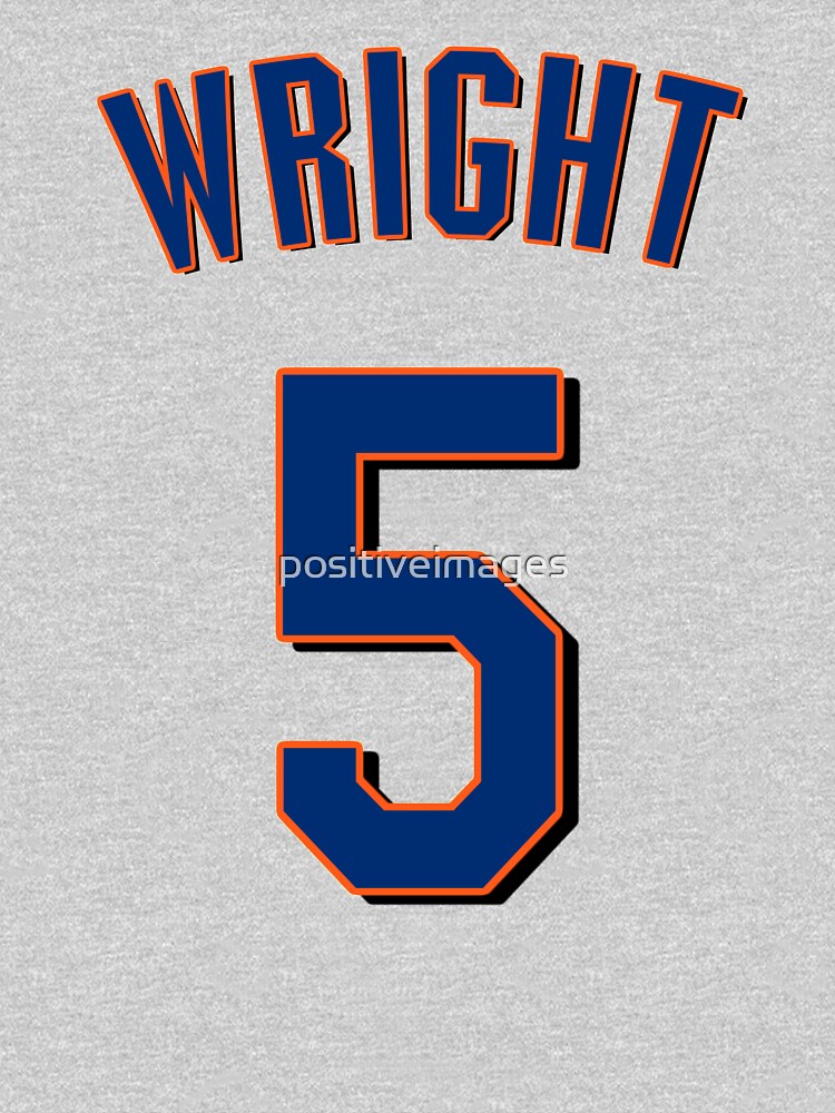 David Wright Jersey Essential T-Shirt for Sale by positiveimages