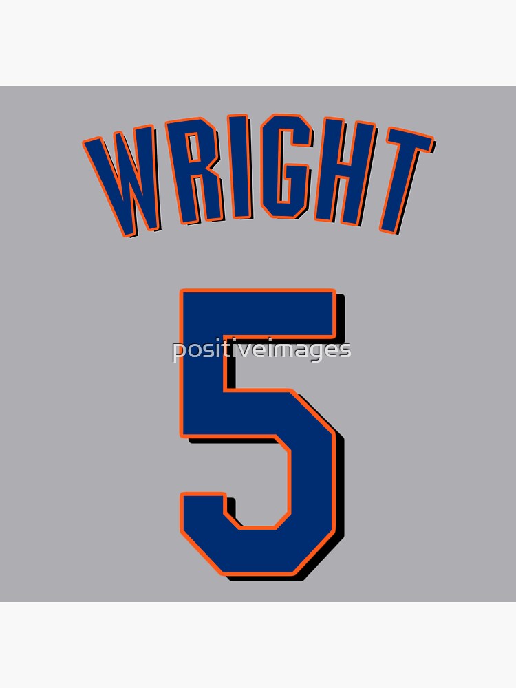 David Wright Jersey Sticker for Sale by positiveimages