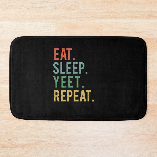Item preview, Eat Sleep Yeet Repeat Funny Retro designed and sold by masterbones.