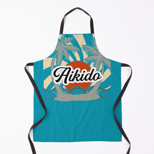 Item preview, Aikido Beach T-Shirt, Retro, Red Sun and Palm Trees designed and sold by Polishthestone.