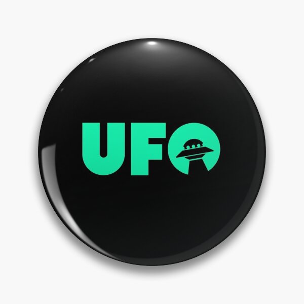 Item preview, UFO Unidentified Flying Object Logo Funny Halloween Outer Space designed and sold by Spaceshipsells.