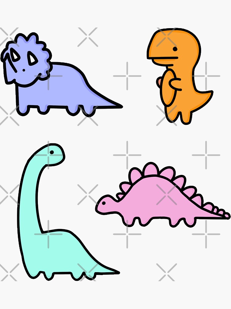 Pastel Dino Pack by jessicaleah15