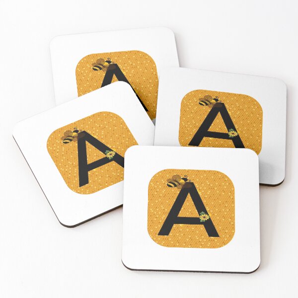 Item preview, Alphabet A Honeycomb Bee designed and sold by Fas Designs.