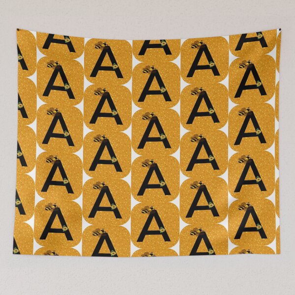 Item preview, Alphabet A Honeycomb Bee designed and sold by Fas Designs.