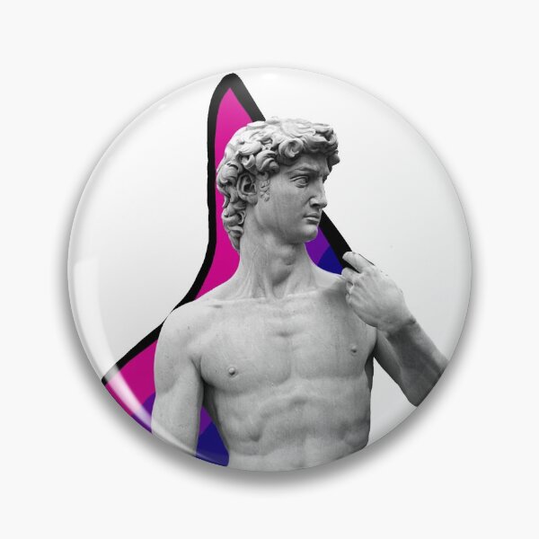 Item preview, Michelangelos David Bi Flag  designed and sold by SpilledLight.