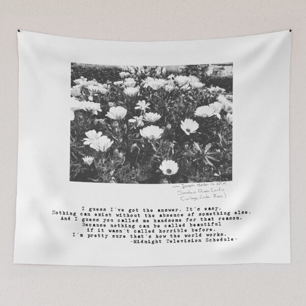 Item preview, Black and white Sanatorium flowers designed and sold by A12byJKM.