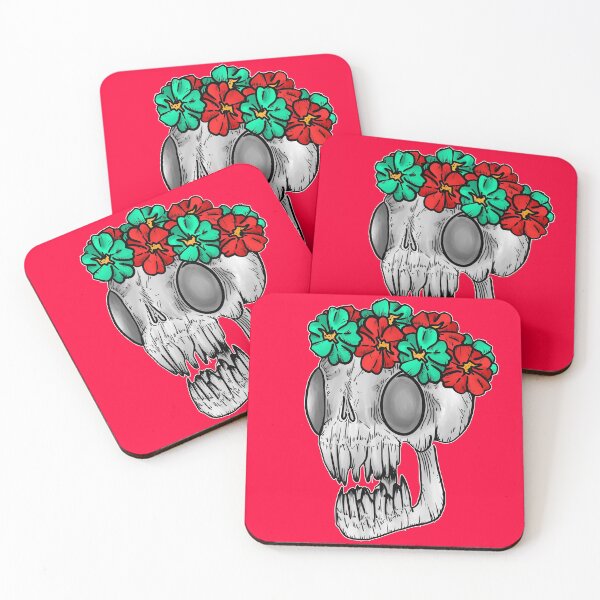 Item preview, Flower Skull designed and sold by TheBeardedCat.