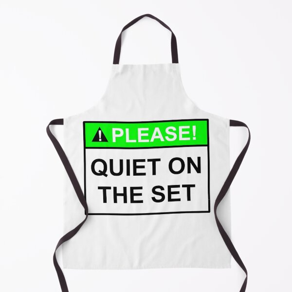 Item preview, Please quiet on the set sign designed and sold by SumoShark.