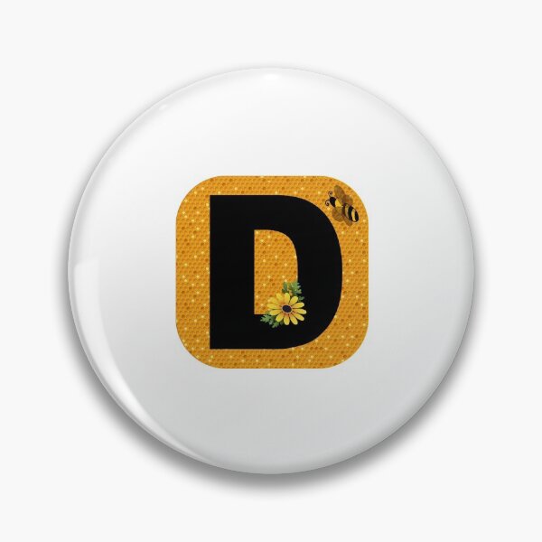 Item preview, Alphabet D Honeycomb Bee designed and sold by Fas Designs.