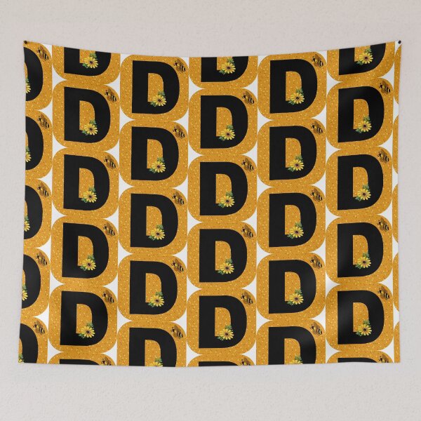 Item preview, Alphabet D Honeycomb Bee designed and sold by Fas Designs.