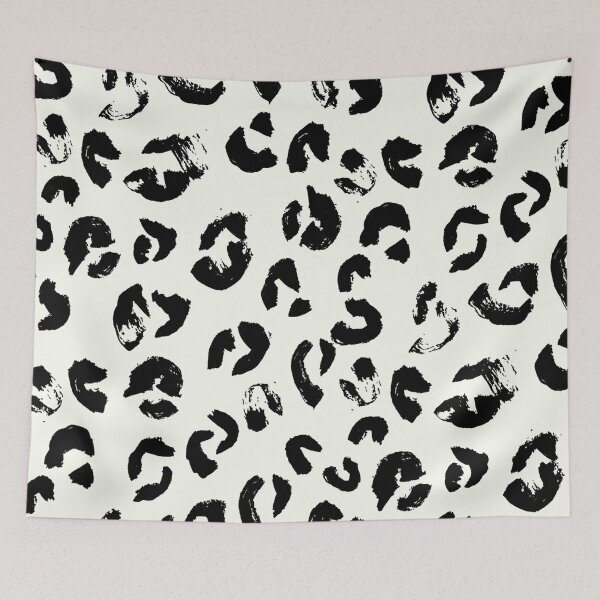 Item preview, Black and White Handmade Leopard Texture Inverted designed and sold by Carolina Diaz.