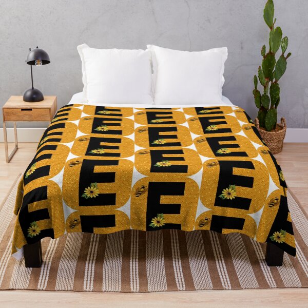 Item preview, Alphabet E Honeycomb Bee designed and sold by Fas Designs.